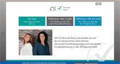 Desktop Screenshot of cs-personal-team.de